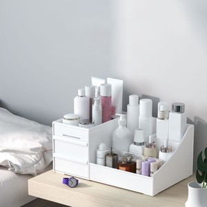 Office Organizer Desktop <b>Storage</b> Box Rectangle Modern <b>Plastic</b> <b>Drawer</b> Organizer for Desk Stationery Skincare Products - Product Image 3