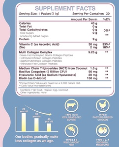 ODM/OEM Marca Privada Naturals Tipos I, II, III, V y X - Bovino Alimentado con Pasto - Proteína de Colágeno Hidrolizado en Polvo - Product Image 6