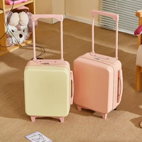Valise de voyage légère pour enfants, 15 pouces, avec roulettes universelles, coque résistante aux rayures, vente en gros
