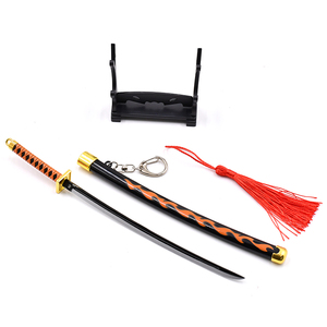 Phong Cách Mới Phim Hoạt Hình Một Mảnh Kin'emon Mini Nhật Bản Katana Samurai Móc Chìa Khóa Thanh Kiếm Nhỏ Mô Hình Người hâm mộ Quà Tặng - Product Image 2