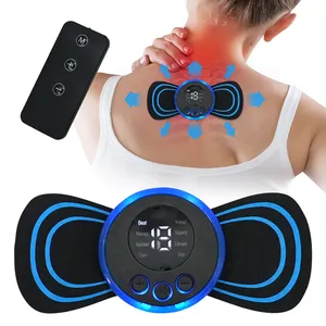 Remote Control Portable EMS TENS Electric Wireless Pulse Cervical Massager Muscle pain relief mini neck massager cervica