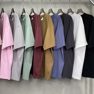 Camiseta de Algodón Tejido de 190 g/m² al por Mayor, Camiseta de Algodón Peinado de Alta Calidad, Camiseta Oversize Lisa con Impresión de Logotipo Personalizado - Product Image 1