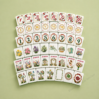 Mahjong américain classique en nacre de haute qualité, 4 couches d'acrylique, 160 pièces, jeu pour 4 personnes, ensemble de tuiles pliables et écologiques