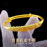 INS Vente Chaude Cuivre Plaqué Argent Malachite Bracelet Réglable Bracelet Pour Les Femmes