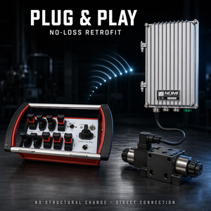 รีโมทคอนโทรลไร้สายอุตสาหกรรมกันน้ำ IP67 12V 24V สำหรับเครน วินซ์ และระบบไฮดรอลิก - Product Image 4