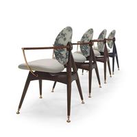 Fauteuil de détente moderne - Structure en bois - Revêtement en microfibre - Idéal pour le salon