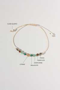 Braccialetto Go2boho Abbondanza e Prosperità. Cristalli di Citrino, Malachite, Avventurina e Quarzo Trasparente. Nuovo regalo per il lavoro. Regalo Portafortuna - Product Image 3