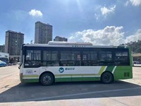 Bus urbain électrique pur d'occasion Yu-tong de 8 m à vendre, bus urbains d'occasion de 24 places avec une capacité de 53 passagers debout
