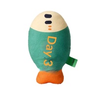 Jouet à mâcher interactif NCI PET de luxe en peluche, simulation de poisson à tête ronde, résistant aux morsures, anti-ennui pour chiens, intérieur/extérieur