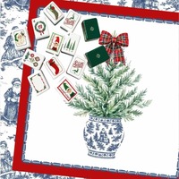 Tuiles de Mahjong rétro « Dear Santa » : ensemble de tuiles de Mahjong de Noël en acrylique de luxe, 160 tuiles de Mahjong américaines