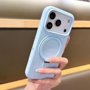 Coque pour iPhone 17 Pro Max, silicone liquide, support magnétique, protection antichoc pour téléphone - Product Image 5