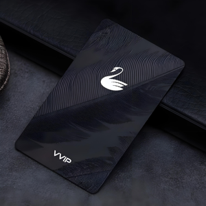 비즈니스 VIP 인사말 웨딩 매트 젖빛 감사합니다 다림질 NFC 인터페이스가있는 RFID 블랙 골드 실버 PVC 카드 - Product Image 6