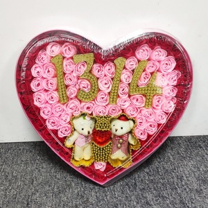 Caja de Regalo con Cabezas de Rosas Artificiales al por Mayor, Jabón de Flores, Flores Artificiales de Alta Calidad para Decoración de Bodas/Fiestas/San Valentín - Product Image 6