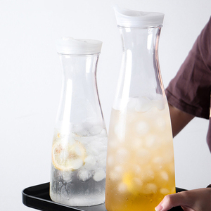 Jarra de Agua de Plástico Transparente al por Mayor con Tapa Abatible, Libre de BPA, Jarra de PC para Jugo, Limonada, Té Helado, para Restaurante, Cafetería, Fiesta - Product Image 4