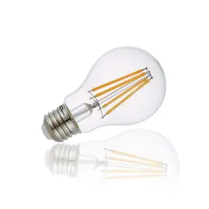 A60 مصباح هالوجين قابل للإخفات LED لمبة 4w/6w/8w الصقيع الزجاج LED لمبات الشعيرة 220-240v E27