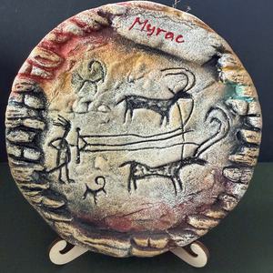 Talismán de la Deidad Solar del Camino de la Seda, Arte Rupestre Sagrado Antiguo para Manifestación y Purificación, Decoración de Energía Positiva - Product Image 6