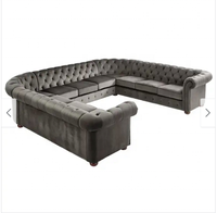 Canapé sectionnel moderne en velours pour la maison, le salon, les boîtes de nuit ou les restaurants, canapé en tissu de haute qualité