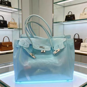 Jelly for for Style 2026 <strong>Summer</strong> Large Capacity Platinum Double Shoulder Strap Cover Closure Polyester Lining <strong>Bag</strong> - Product Image 1