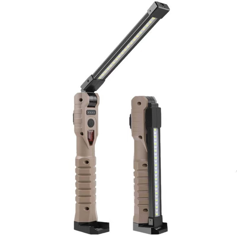 Multi-Function Rechargeable Foldable LED Work Lamp Strong Magnet IP44 Emergency Light for Workshop Machine Repair Power Bank