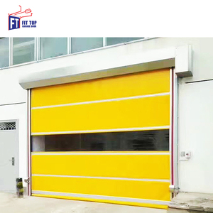 Puerta Enrollable de Alta Velocidad con Marco de Acero Inoxidable y PVC, Diseño Moderno, Resistente al Viento y al Agua, Color Personalizado para Almacén - Product Image 2