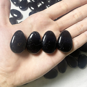 Aita, recién llegado, piedra semipreciosa, gota <span class=keywords><strong>de</strong></span> pera <span class=keywords><strong>de</strong></span> cuarzo Natural, <span class=keywords><strong>colgante</strong></span> <span class=keywords><strong>de</strong></span> <span class=keywords><strong>turmalina</strong></span> negra brillante <span class=keywords><strong>de</strong></span> 30mm para hacer colgantes, piedra al por mayor - Product Image 3