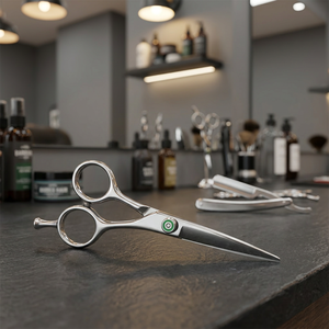 ASAP Professional Ultra-<b>light</b> 14-cm Grooming Hair Scissors Carbon Steel Convex Blade Long Handle Right-Handed Universal <b>Finger</b> - Product Image 4