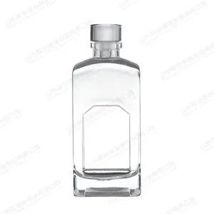 Bouteille de liqueur en verre fantaisie personnalisée 350ml 500ml 800ml Whisky Vodka Tequila Bouteille