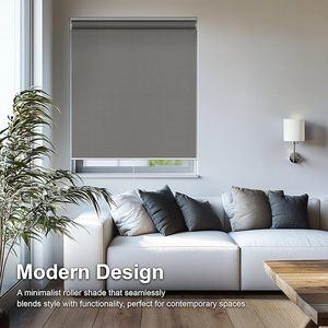 Bán buôn vải polyester màn rèm tùy chỉnh kích thước cơ giới con lăn màu cho khách sạn và sử dụng thương mại - Product Image 2