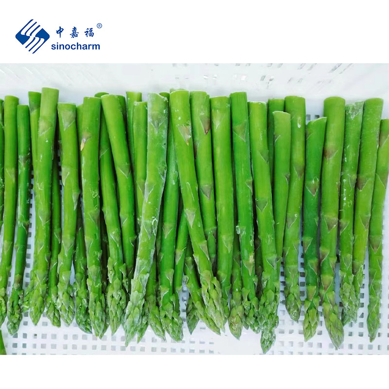Sinocharm HALAL High Quality Fresh Crisp Tender IQF Green Vegetables China Frozen Asparagus for Wholesale in Bulk