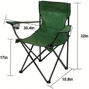 Chaise de camping pliable portable, légère, durable, universelle, mini, haute pression, professionnelle, robuste, pour la pêche en plein air - Product Image 2