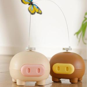Juguetes Electrónicos Interactivos para Gatos, Juguetes Eléctricos Inteligentes con Rotación Automática, Lindos Cerditos Divertidos, Juguetes Eléctricos con Mariposas Giratorias - Product Image 3
