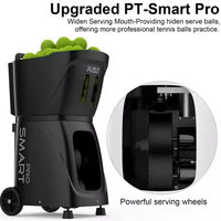 PT-SMART PRO Lanceur de Balles de Tennis Nouvelle Arrivée Équipement de Contrôle à Distance via l'Application PUSUN pour Entraînement