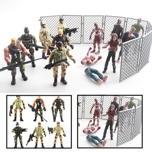 Figura de Acción Militar Articulada de 10cm, Modelo de Soldado de Fuerzas Especiales Antiterrorismo, con Armas de Plástico, Tipo Zombie - Product Image 3