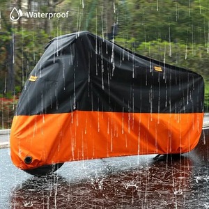 Housse de <span class=keywords><strong>pluie</strong></span> imperméable pour moto, résistante aux UV, à la poussière et à la neige, convient aux cruisers, aux scooters et à toutes les motos - Product Image 1
