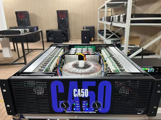 Vason CA50 3U High Power Class H 1800W 2-Channel Professional Audio Power Amplifier Metal Eco-Friendly Durable XLR