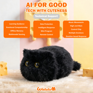 Robot intelligent Walulu pour animaux de compagnie, certifié CE EN71, compagnon de nuit pour chat, cadeau unisexe - Product Image 3