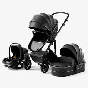 Customization Hot Sale High Quality Luxury Baby Stroller Stroller 3 In 1 Baby Pushchair Beautiful Price Factory Wholesale
