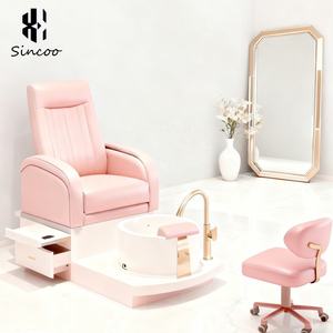 Chaise de pédicure moderne de luxe de haute qualité pour salons de manucure, spa pour les pieds avec siège et dossier réglables pour les techniciennes en ongles - Product Image 5