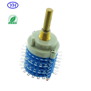 Interruptor Rotatorio de Alta Calidad con Eje Metálico Redondo de 1, 2, 3, 4, 6, 7, 8, 9, 10, 11, 12, 16, 17, 18, 19, 20, 21, 22, 23, 24 Posiciones, 38 mm, 24 Posiciones - Product Image 1