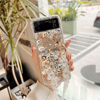 Funda de Lujo para Teléfono Móvil Z Flip 7 6 5 4 3, Resistente a Impactos, con Brillantina y Pedrería
