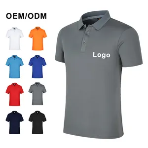 Sublimatie Tshirt Lege Polo T Shirts Fabrikant Heren Polo Shirts Custom Logo Dtg Afdrukken Vlakte Golf Polo T-shirt Voor mannen