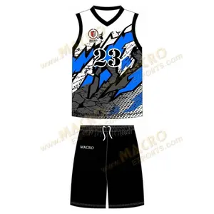 Aanpassen Basketbalteam Uniform Rood Diy Jersey Shorts Heren Jeugd Groothandel Jeugd Basketbal Uniform Set