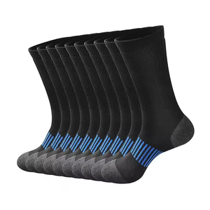 Wholesale Running <b>Compression</b> <b>Socks</b> for <b>Men</b> Athletic Crew Cushion Arch Support <b>Socks</b> for Hiking Cycling High Quality - Product Image 2