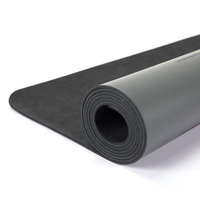 Yoga-Matte aus PU mit Funktioneller Strukturierter Oberfläche, Rutschfest, Ungiftig, Leicht zu Reinigen, Extra Dick für Pilates, Yoga, Zuhause, Fitness & Studio
