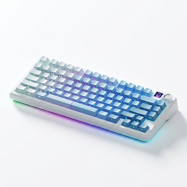 Customizable 75% Ergonomic Programmable 2.4Ghz Wireless RGB Backlit Mechanical Keyboard Kailh Brand Type-C USB PBT PC Laptop