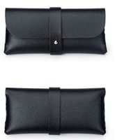 Étui souple en cuir PU pour lunettes, boîte d'emballage simple pour lunettes de soleil, étui de rangement coloré pour lunettes