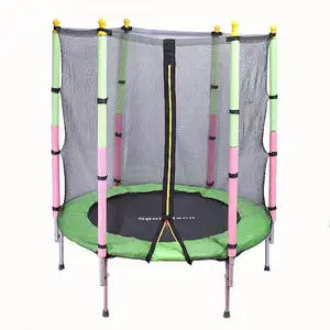 Trampolines de 55 pouces à prix compétitif Trampoline de fitness pour enfants avec filet de sécurité