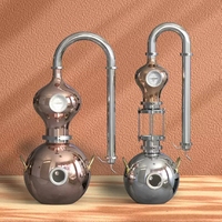 Distillateur manuel à reflux en cuivre rouge pour la production de Vodka, Gin, Rhum, Whisky et de parfums, alimenté au gaz naturel