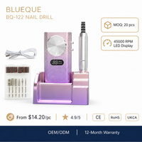 Machine à ongles rechargeable avec peinture à effet caméléon, 45000 tr/min, sans fil, portable, couleur personnalisée OEM, vente en gros