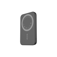 Batterie externe ultra-mince 2026 avec logo personnalisé, charge rapide, magnétique, sans fil, 5000 mAh